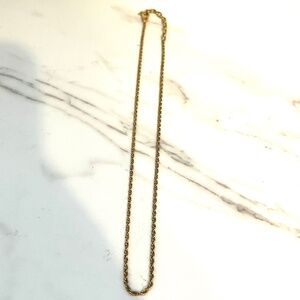 Nina ricci gold color chain necklace